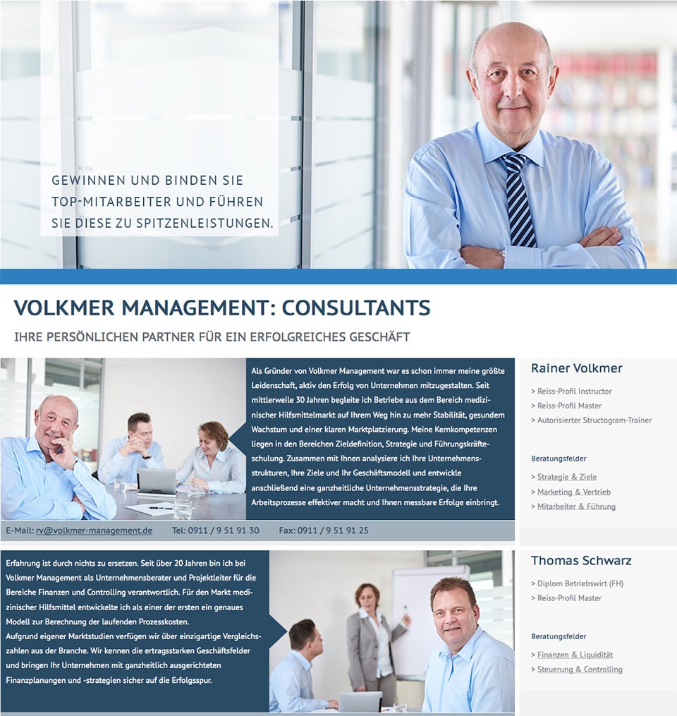Imagefotos für Unternehmen, Businessfotos,Businessfotografie der Unternehmensberatung Volkmer Management