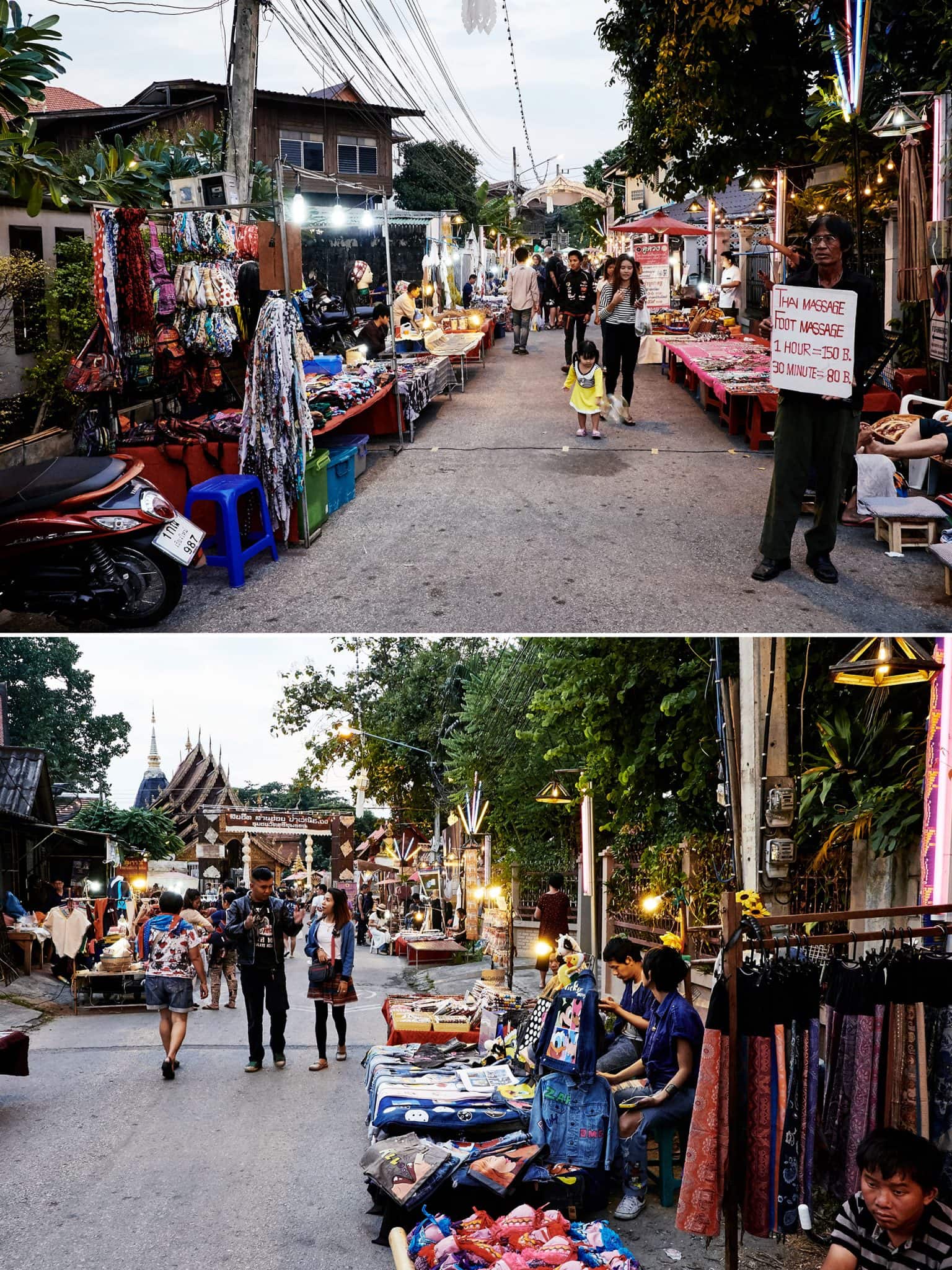 Night Market, Strassenmarkt in Nordthailand