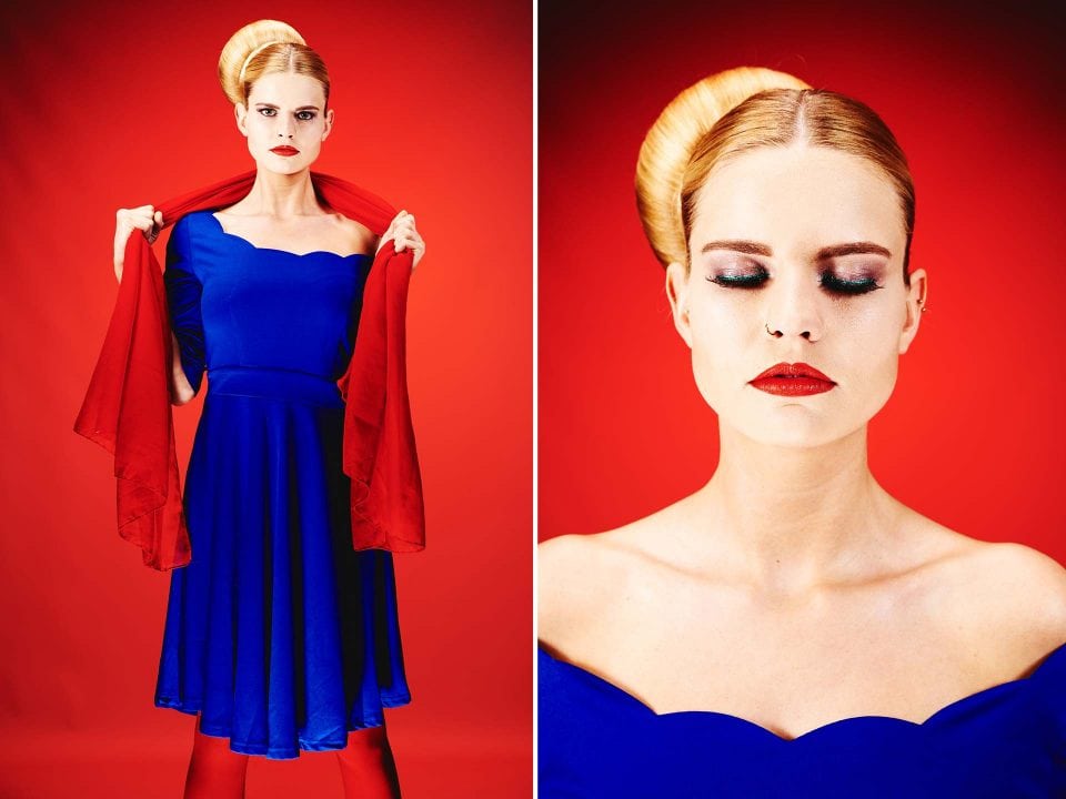 Fotograf Fürth, Color blocking Fotoshooting Make-up Artists School by Carola Hickl, © Klaus Gruber | dolphin photography