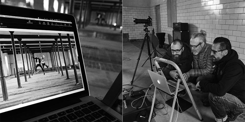 Fotograf Fürth, Musiker Portraits mit der Band Big Time - Making of, © Klaus Gruber | dolphin photography