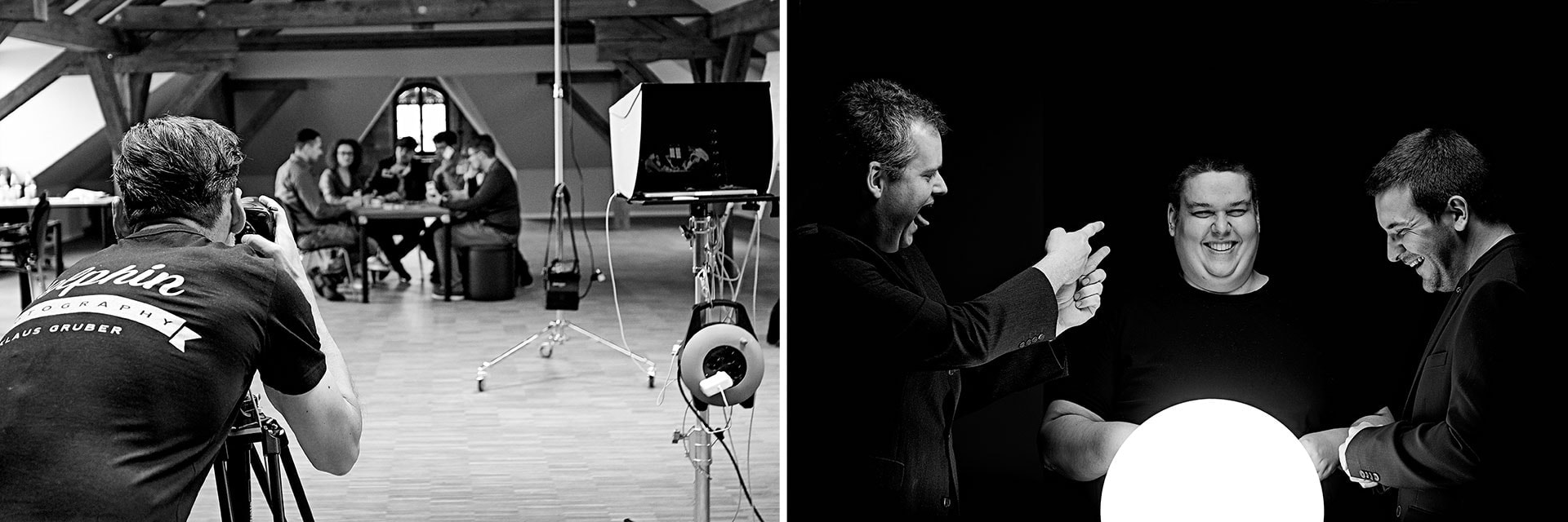 Fotograf Fürth, Making of beim Shooting im Softwareunternehmen Redheads in Nürnberg