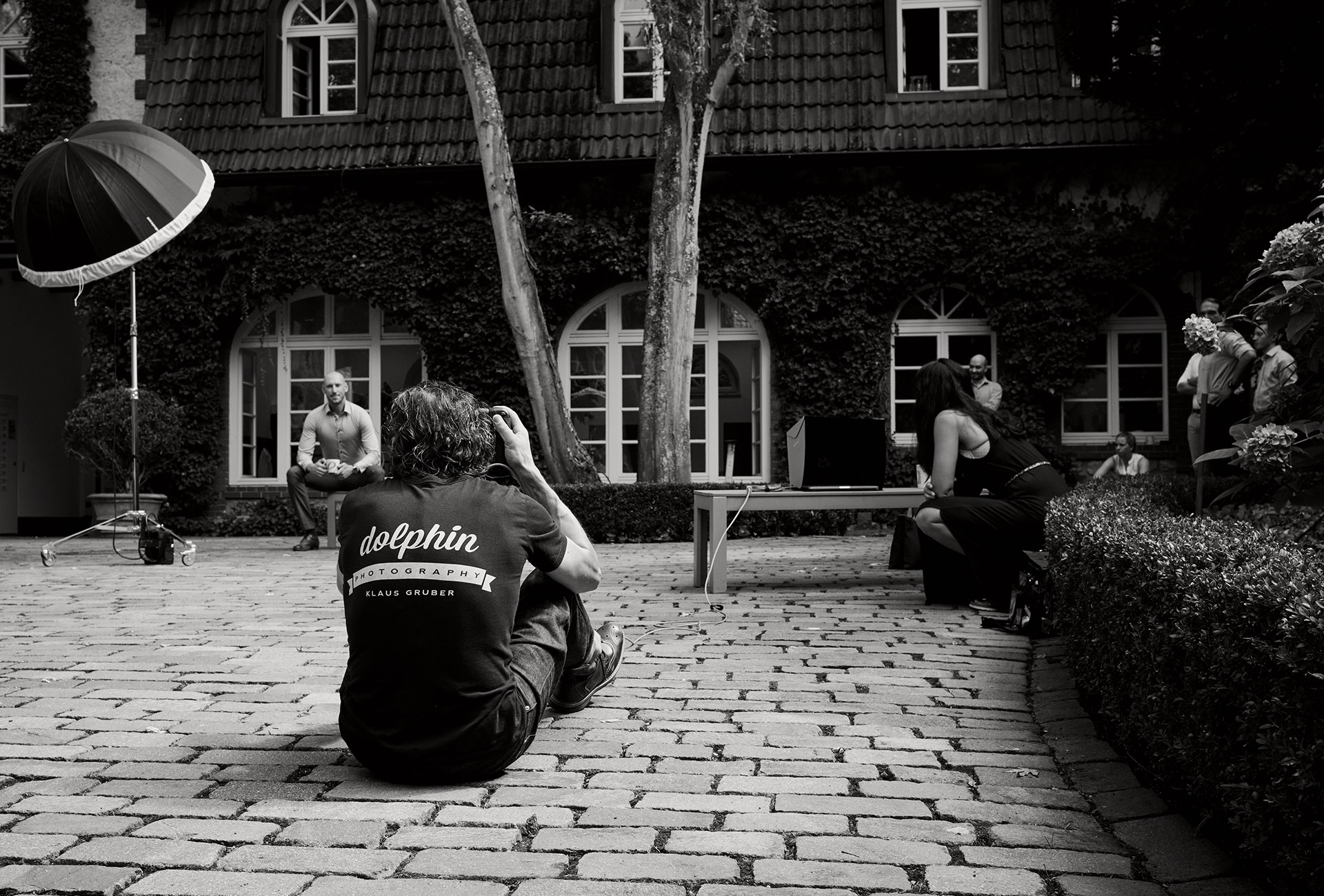 Fotograf Fürth, Making of beim Shooting für enowa Unternehmensberatung