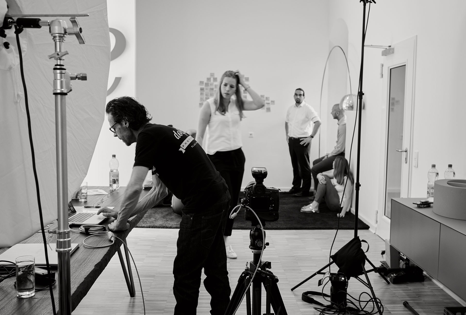 Fotograf Fürth, Making of beim Shooting für enowa Unternehmensberatung
