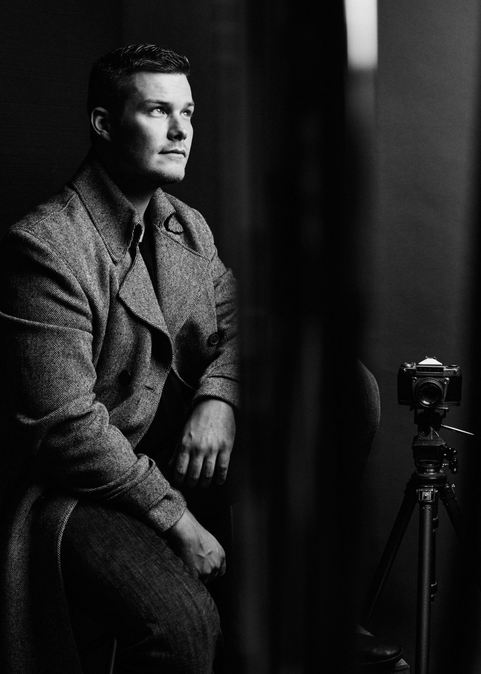 Schauspielerfotos im Studio, Männerportraits in Schwarzweiss, © Klaus Gruber | Fotograf Fürth