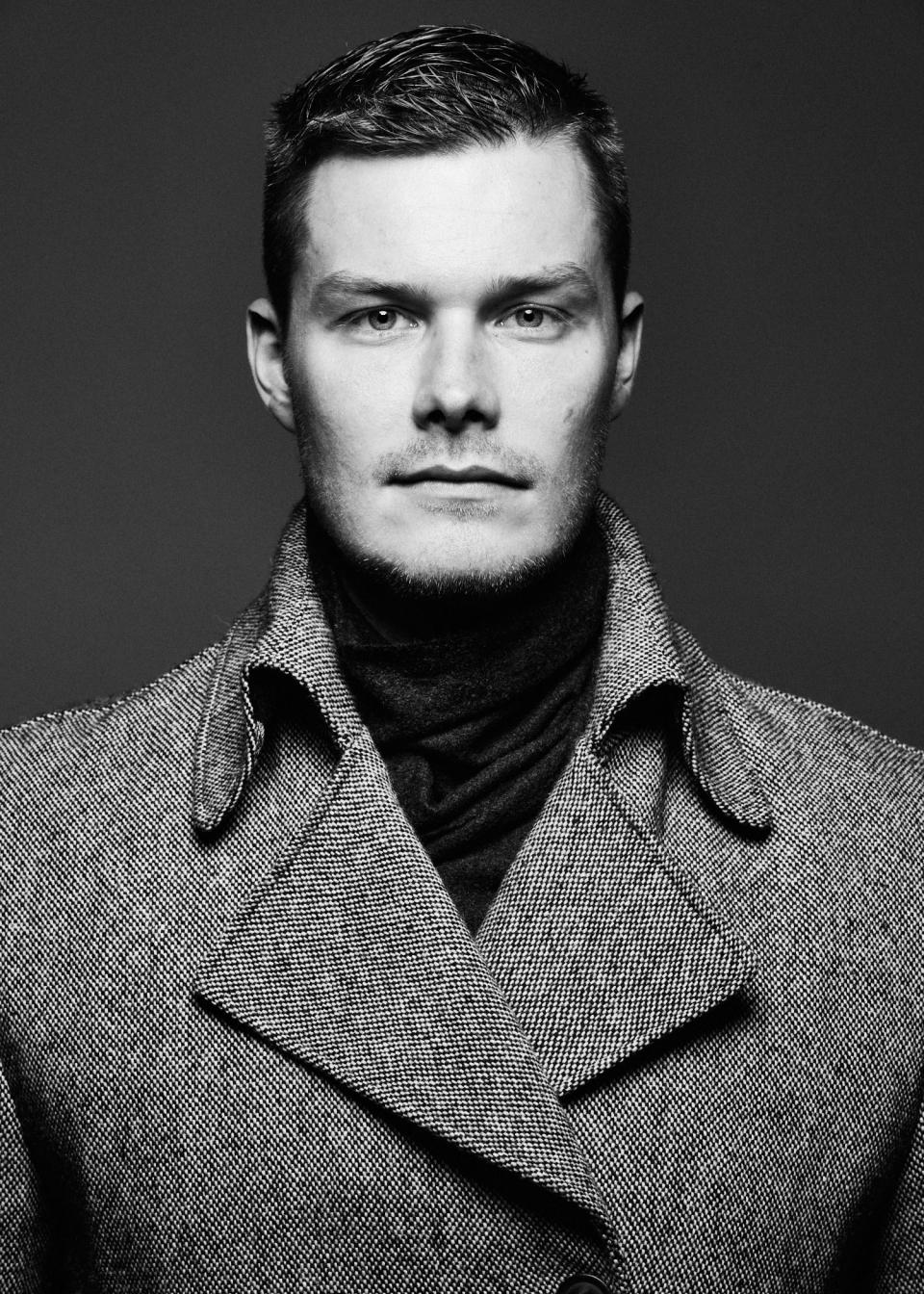Schauspielerfotos im Studio, Männerportraits in Schwarzweiss, © Klaus Gruber | Fotograf Fürth